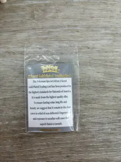 Pokemon 1999 23k Gold Plated Mewtwo Trading Card Ball Burger King Promo COA 150 - Image 5