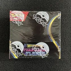 Pokemon TCG Mega Evolution Phantasmal Flames Booster Box SMALL SHRINK HOLE - Image 1