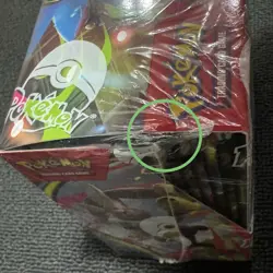 Pokemon TCG Mega Evolution Phantasmal Flames Booster Box SMALL SHRINK HOLE - Image 3