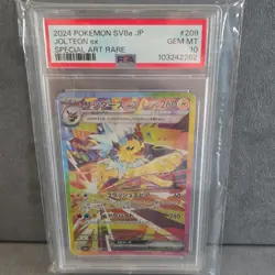 Pokemon Jolteon ex SV8a Terastal Fest Ex 209/187 Special Art Rare PSA 10 - Image 1