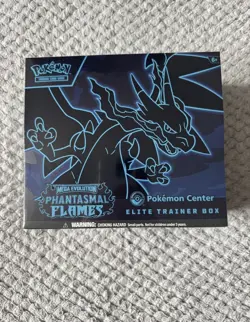 Phantasmal Flames Pokemon Center ETB | Brand New & Sealed Pokemon TCG - Image 1