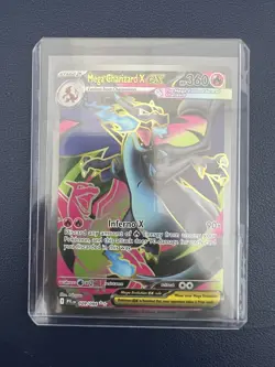 Pokemon TCG Mega Charizard X Ex 109/094 Me02: Phantasmal Flames Ultra Rare Holo - Image 1