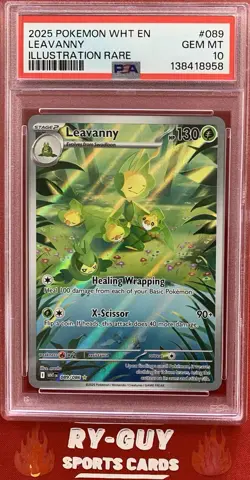 2025 POKEMON WHITE FLARE ILLUSTRATION RARE LEAVANNY #089 PSA 10💎 - Image 1