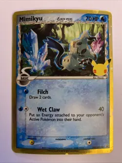 Mimikyu Delta Species | Celebrations | #SWSH136 | Promo | Pokemon TCG | Stamp - Image 1