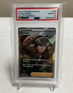 Pokemon | Silver Tempest | Brandon | #188/195 | Holo | PSA 10 | English - Image 1