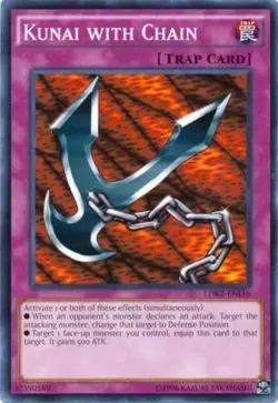 YUGIOH - Kunai with Chain - LDK2-ENJ36 - Unlimited Ed - Common -NM/M - Image 1