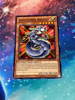 Toon Cyber Dragon CORE-EN043 Clash of Rebellions 1st Edition LP - Image 1