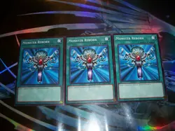3x Monster Reborn 1st Edition Common L5DD-ENA15 Yu-Gi-Oh! - Image 1