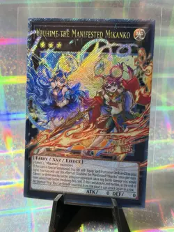 Yu-Gi-Oh! TCG Uzuhime The Manifested Mikanko Custom Platinum Secret Rare - Image 1