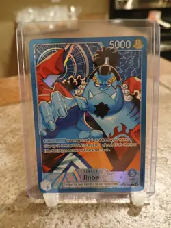 One Piece TCG Jinbe Alt Art Leader OP14-40 The Azures Sea's Seven English - Image 1