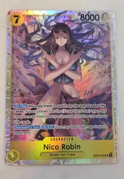 2026 One Piece NICO ROBIN Eb03-055 SR Heroines Edition English - Image 1