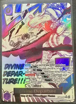 One piece Divine Departure (Alternate Art) OP13-076 Carrying On His Will NM - Image 1