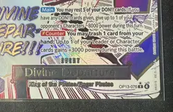 One piece Divine Departure (Alternate Art) OP13-076 Carrying On His Will NM - Image 2