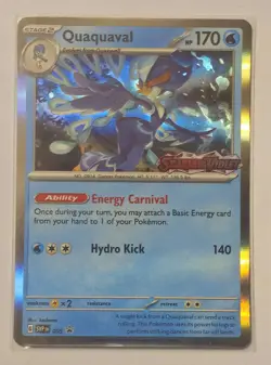 Quaquaval SVP 005 Scarlet & Violet Promo Cards Holo Pokemon TCG & Bonus Card - Image 2