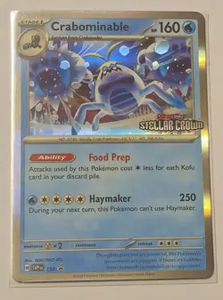 Crabominable SVP 134 Scarlet & Violet Promo Cards Holo Pokemon TCG & Bonus Card - Image 2