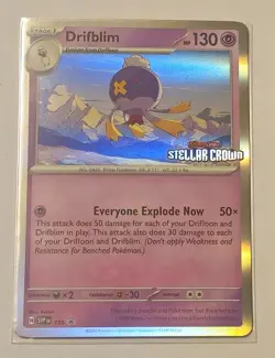 Drifblim SVP 135 Scarlet & Violet Promo Cards Holo Pokemon TCG & Bonus Card - Image 2