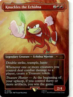Knuckles the Echidna (Rainbow Foil) Secret Lair Drop Series 2082 Foil NM - Image 1