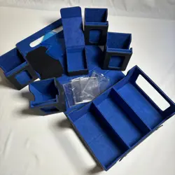 MTG Commander Deck Box - 5 Compartments - Black and Blue - New - Image 2