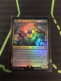 MTG Magic The Gathering Exdeath, Void Warlock Foil FIN Final Fantasy Commander - Image 1