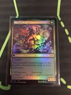 MTG Magic The Gathering Exdeath, Void Warlock Foil FIN Final Fantasy Commander - Image 2