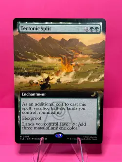 Tectonic Split, 0208, Extended Art regular , Magic MTG NM - Image 1