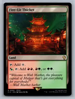 Fire-Lit Thicket | Final Fantasy | NM | MTG - Image 1