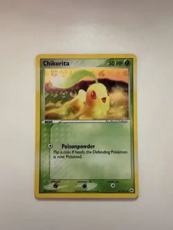 Pokemon Chikorita TCG Holo 55/101 EX Hidden Legends - Image 1
