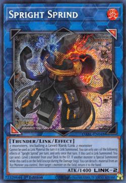 Spright Sprind Yu-Gi-Oh! DABL-EN048 1st Secret Rare - Image 1