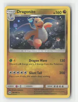 Dragonite Holo Rare SM Base Set 96/149 LP Pokemon Card - Image 1