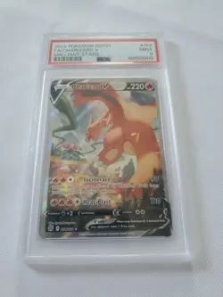 PSA 9 Pokemon Charizard V 2022 Brilliant Stars Alternative Full Art Card 154/172 - Image 1