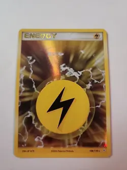 LP (Holo-Rare) Pokemon LIGHTNING ENERGY Card EX HOLON PHANTOMS Set 108/110 Foil - Image 1