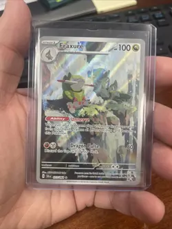 Pokemon Card Fraxure 077/064 Shrouded Fable Illustration Rare - Image 1
