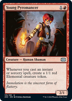 Magic MTG - Young Pyromancer - Double Masters 2022 - MINT/NMINT - EN - FOIL - Image 1