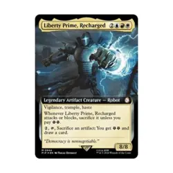 WOTC Universes Beyon Liberty Prime, Recharged (Extended Art) (Surge Foil) NM - Image 1