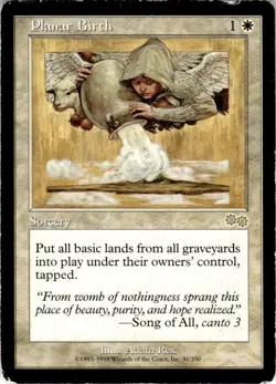 1998 Magic The Gathering Urza's Saga Planar Birth #31 Light Play - Image 1