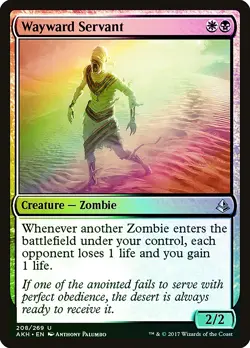 Wayward Servant FOIL Amonkhet PLD White Black Uncommon MAGIC CARD ABUGames - Image 1