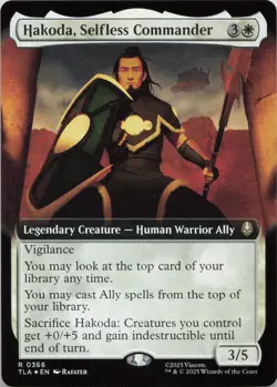 Hakoda, Selfless Commander (Extended Art) FOIL R Avatar: The Last Airbender 366 - Image 1