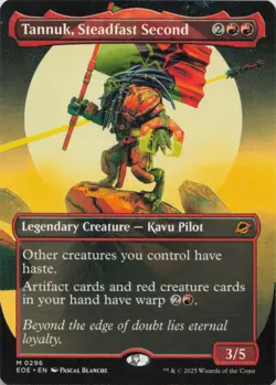 Tannuk, Steadfast Second (Borderless) M Edge of Eternities 296 - LP MTG - Image 1