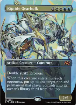 Riptide Gearhulk (Borderless) - FOIL - M Aetherdrift 353 - MTG - Image 1