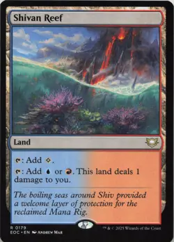 Shivan Reef R Commander: Edge of Eternities 179 NM MTG - Image 1
