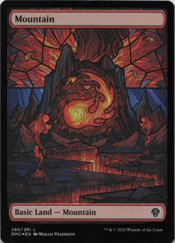 Mountain (Showcase) - FOIL - L Dominaria United 280 - MTG - Image 1