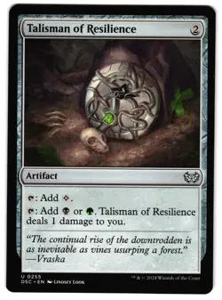 Talisman of Resilience 255 - NM - Commander: Duskmourn: House of Horror U - Image 1