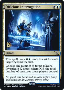 Officious Interrogation [Murders at Karlov Manor Prerelease Promos] - Image 1