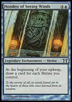 1x HONDEN OF SEEING WINDS - Kamigawa /Masters - MTG - Magic the Gathering - Image 1