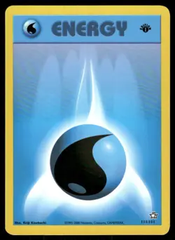 Pokemon Tcg Neo Genesis WOTC NM Regular Water Energy [1st Edition] #111 - Image 1