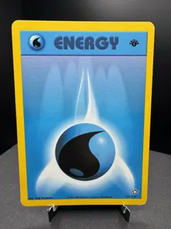 Pokemon TCG WOTC 1st Edition Neo Genesis Water Energy 111/111 Common LP/MP - Image 1