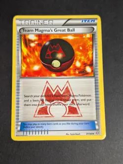Team Magma’s Great Ball 31/34 Double Crisis Pokemon TCG MP - Image 1
