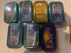 7 Pokemon TCG Empty Mini Tins - Crown Zenith, 151, & Celebrations Art Sets EMPTY - Image 2