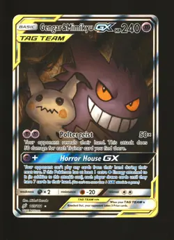 Pokemon Team-Up Gengar & Mimikyu GX 165/181 NEAR MINT NM - Image 1