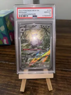 Pokemon 2023 Mew En-151 #174 Nidoking Illustration Rare PSA 10 Gem Mint - Image 1